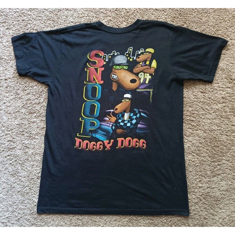 Snoop Dogg Joe Cool T-Shirt Men's Medium Black Short Sleeve